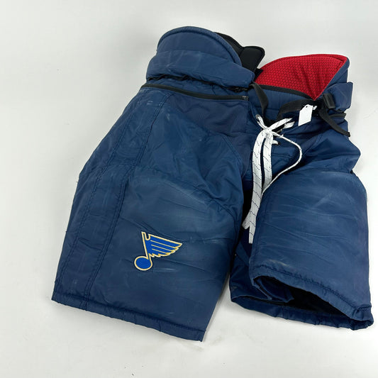 Used Navy CCM HP45 Pants | STL Blues | Senior Large | BOLDUC #76 - L576