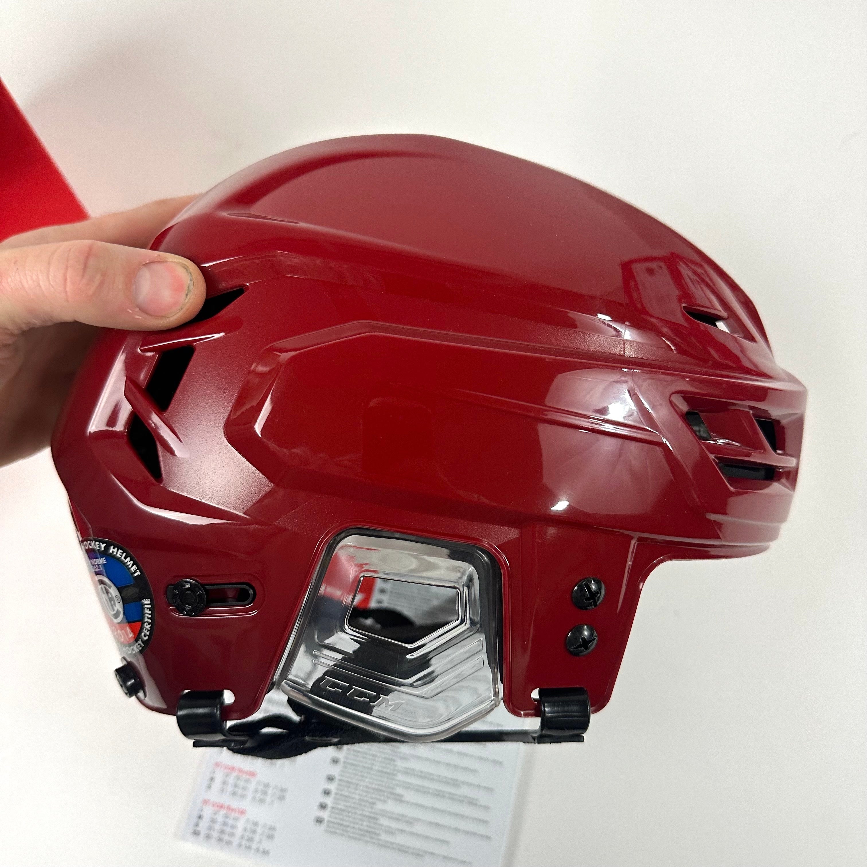 Brand New CCM Resistance Helmet in Box - Harvard Red - Large - #CCM380