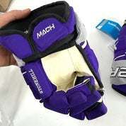 Brand New Purple Bauer Mach Pro Stock Hockey Gloves - 15" - Top Flight Hockey
