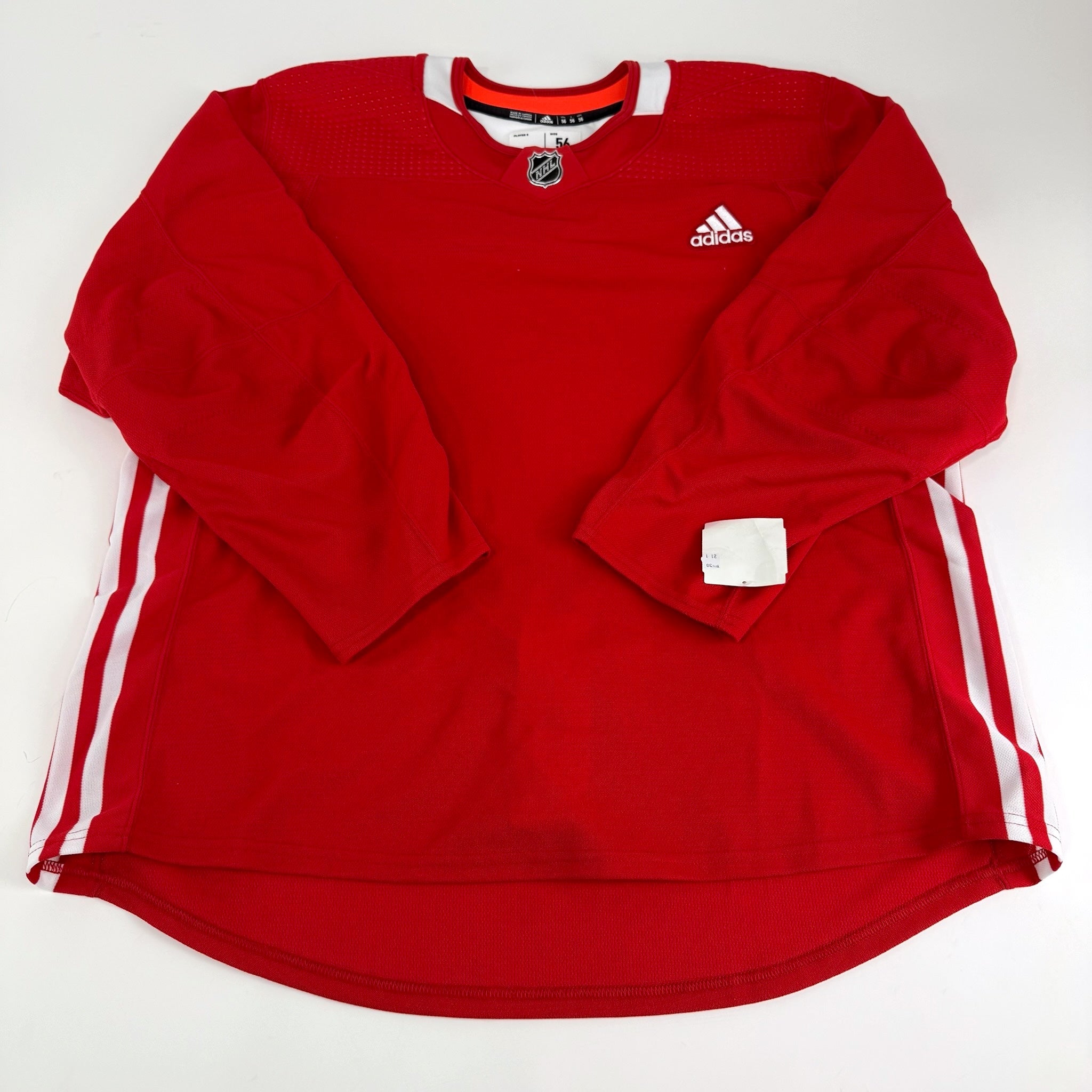 Brand New MIC Red Adidas Practice Jersey - Size 56 - Top Flight Hockey