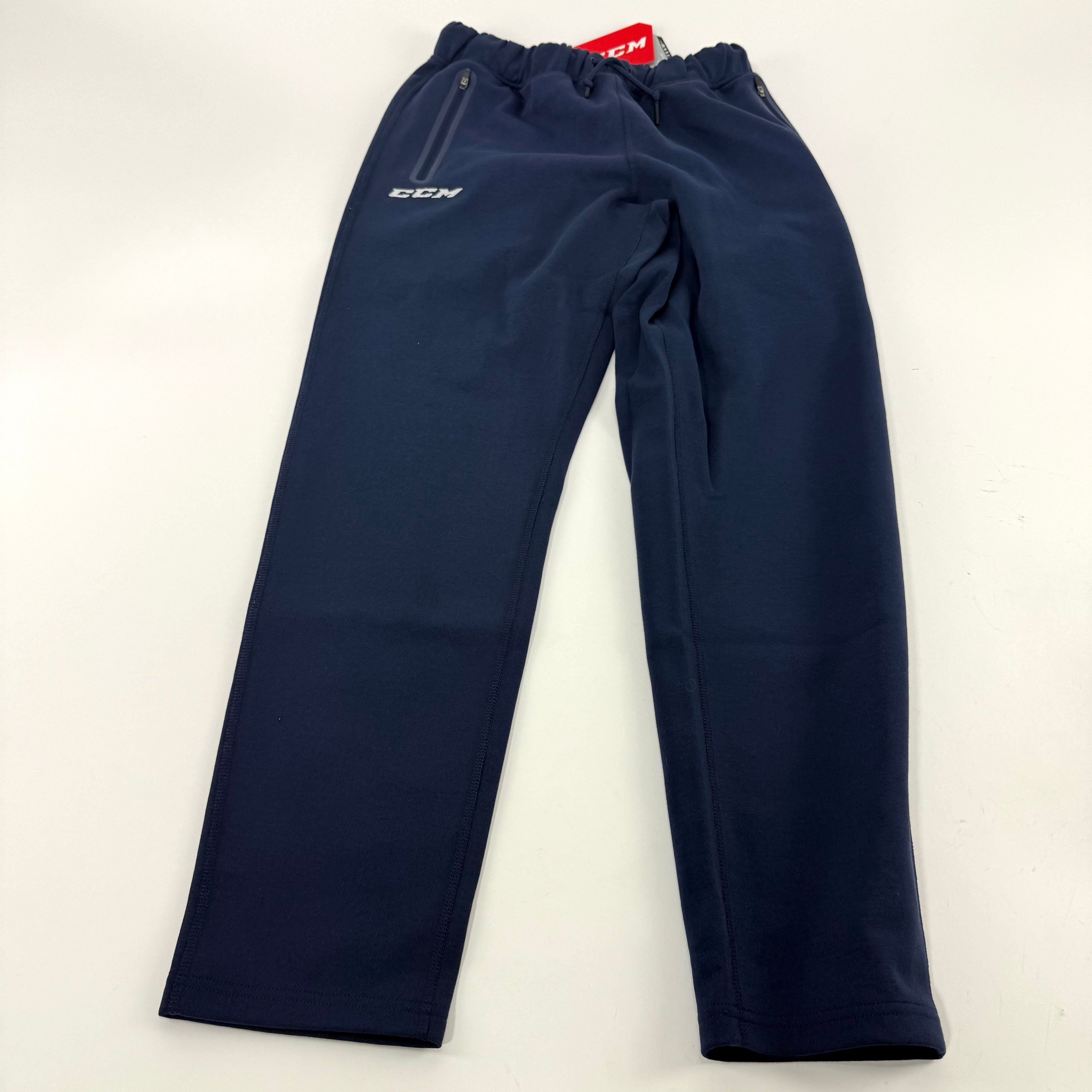 New Navy CCM Youth Premium Tapered Fleece Pant | Youth XL | #191520015695 - Top Flight Hockey