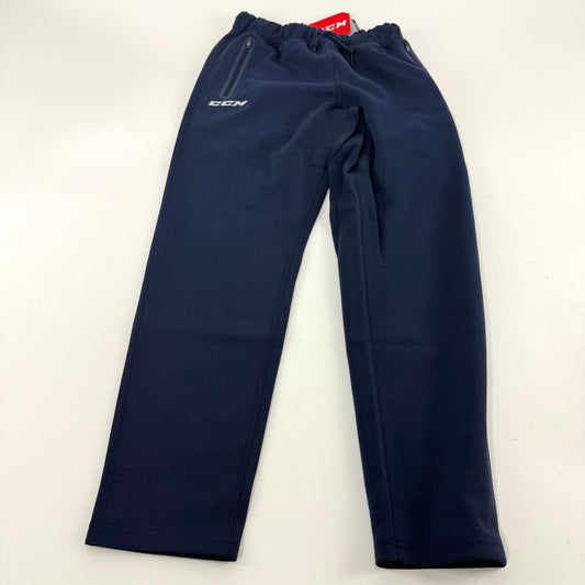 New Navy CCM Youth Premium Tapered Fleece Pant | Youth XL | #191520015695