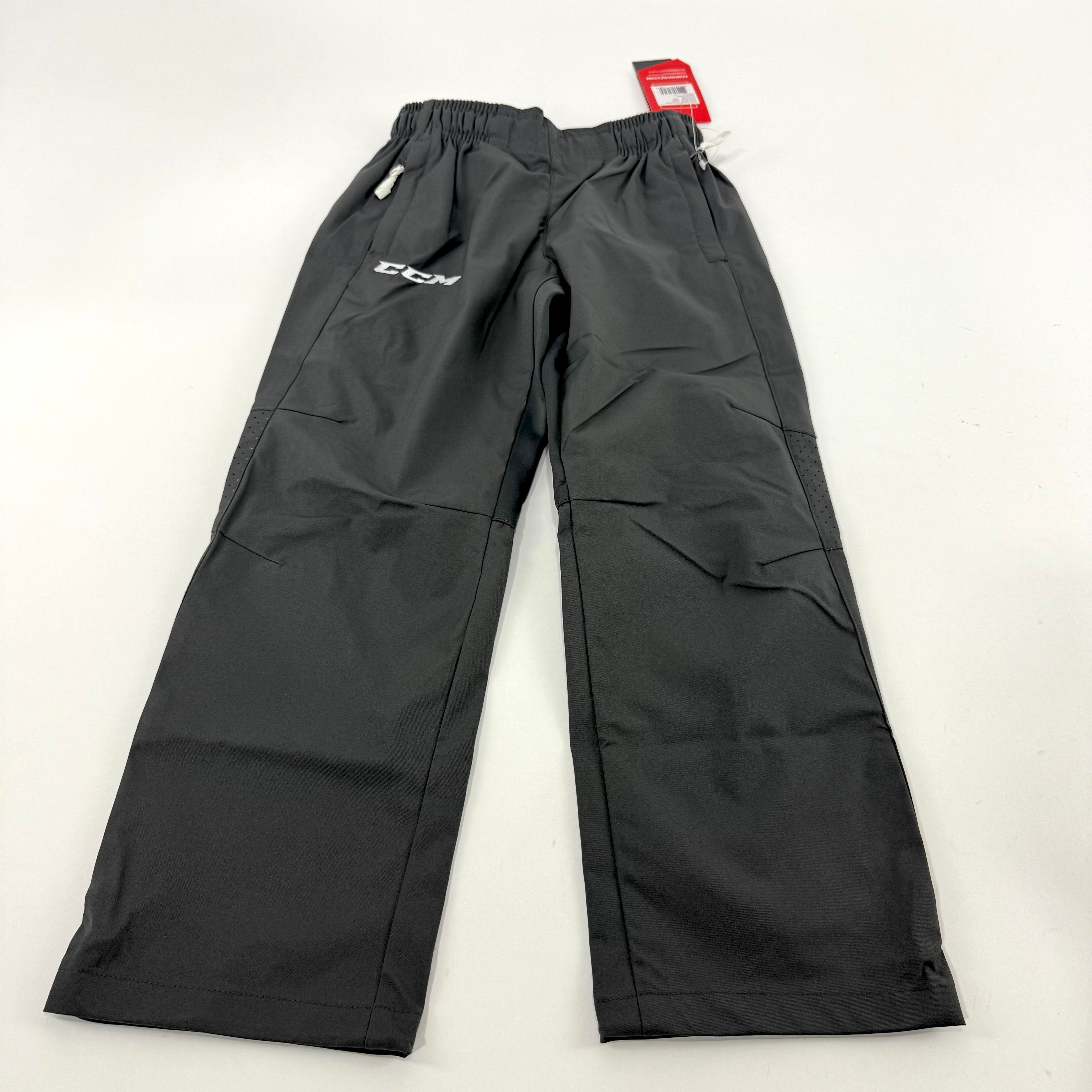 New Charcoal CCM Youth Hockey Warm Up Pants | Youth S | #888600716169 - Top Flight Hockey