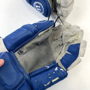 Used Royal Blue Warrior Alpha Pro Gloves | Size 14" | H31