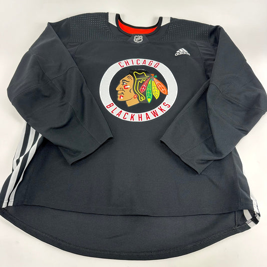 SERPA #29 - Black Chicago Blackhawks Practice Jersey - Adidas MIC Size 56