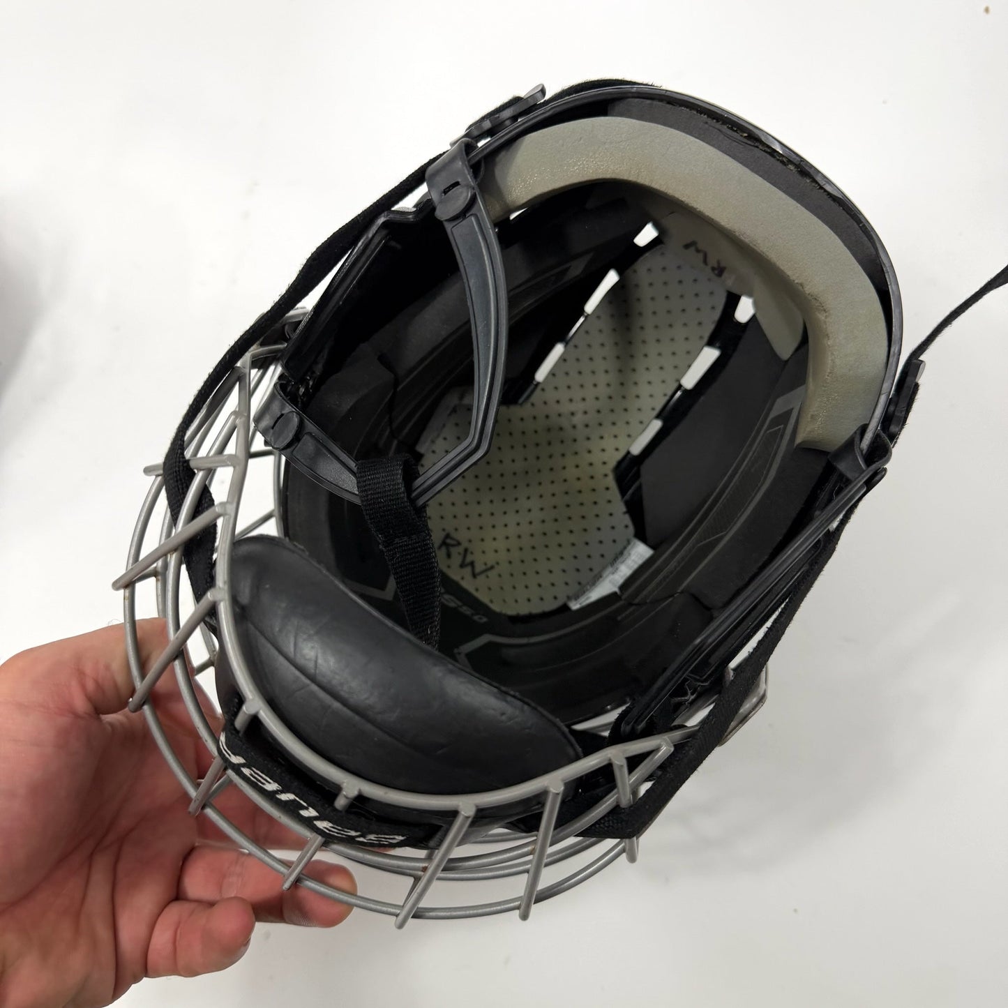 Used Black Bauer IMS 5.0 Helmet with Cage | Senior Small | AB924