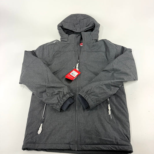 New Dark Grey CCM Mens Team Winter Jacket | Senior S | #888600266213