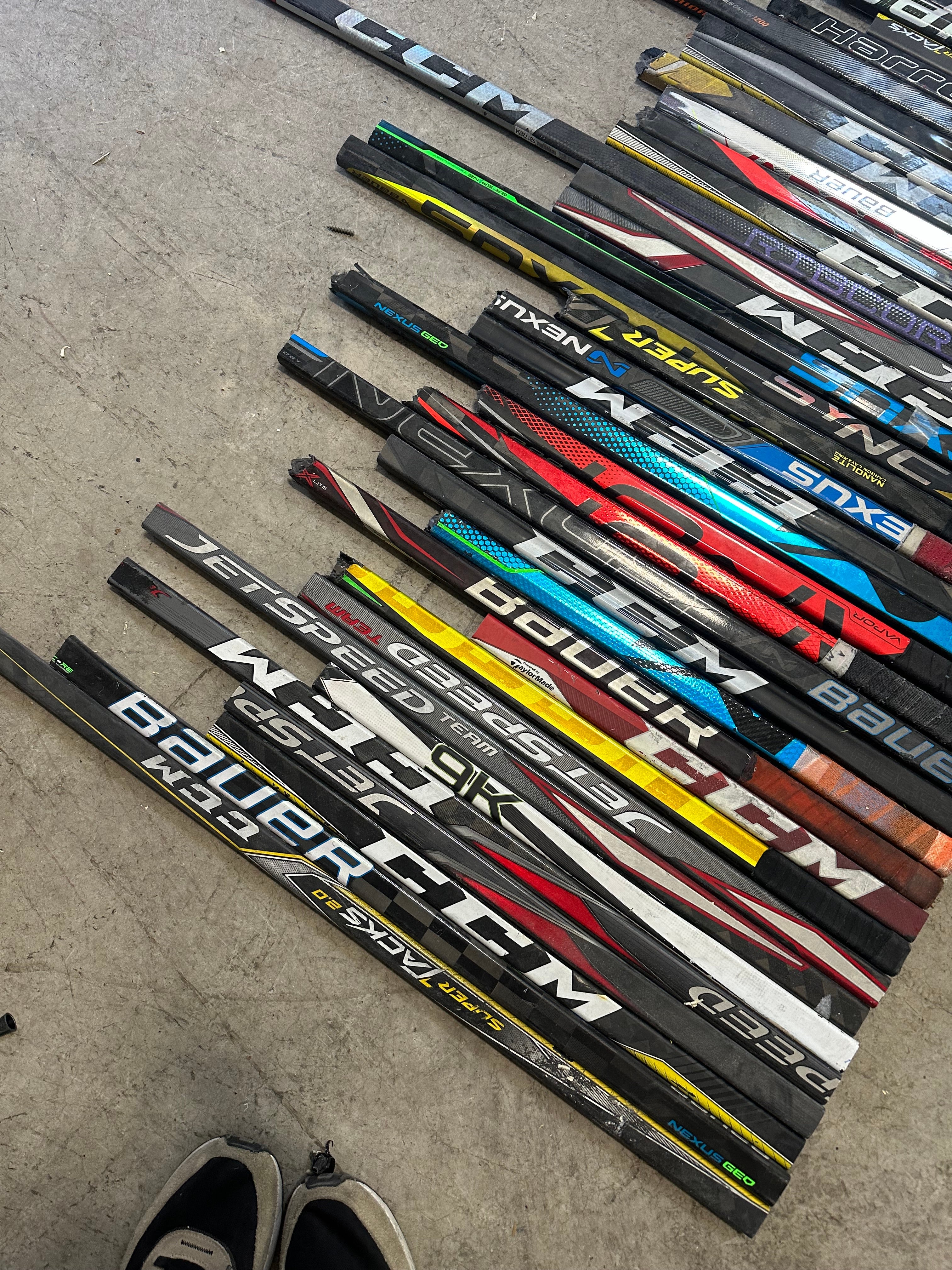 Huge Lot of Broken Player Sticks for Projects - #C46