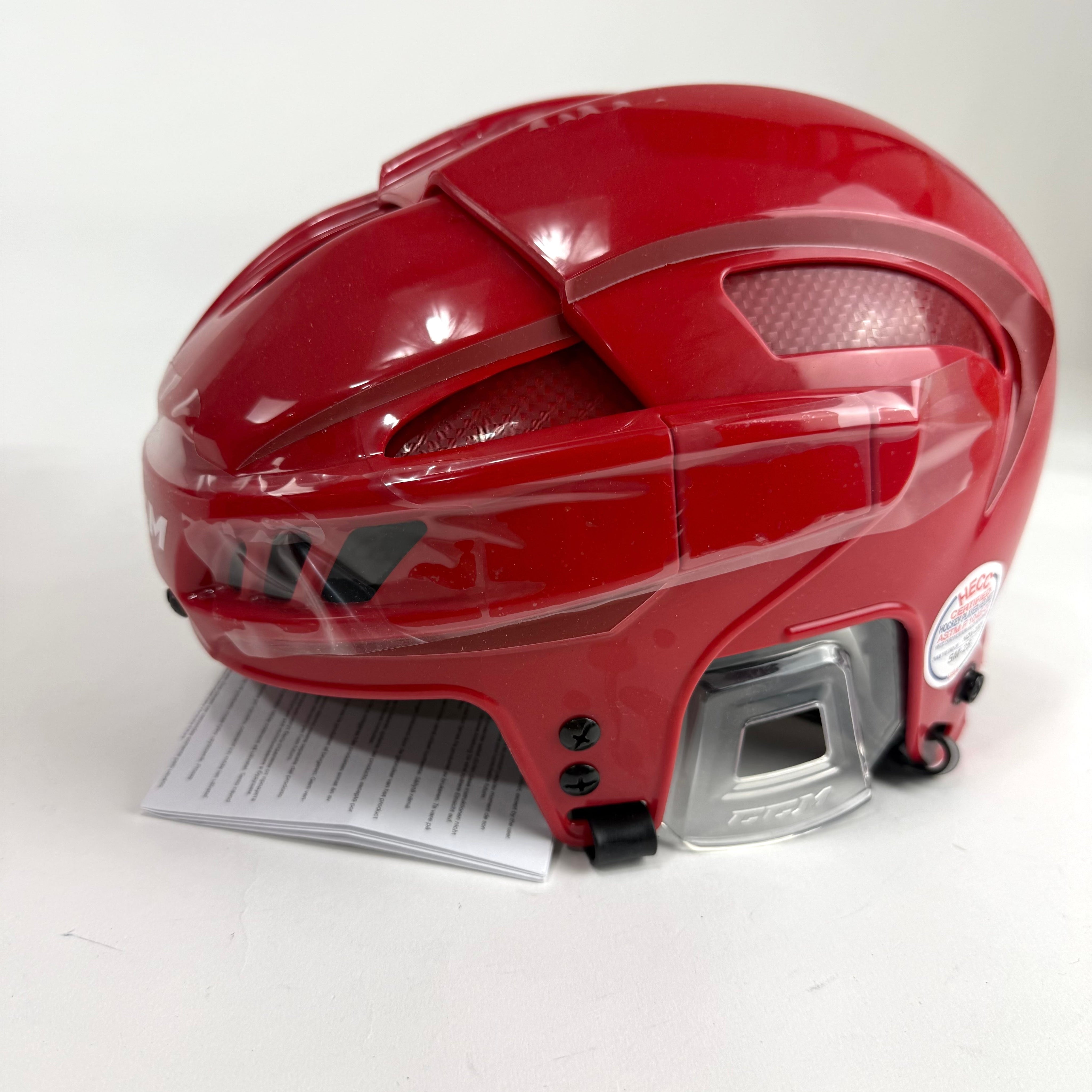 New Red CCM Fitlite Helmet | Medium - Top Flight Hockey