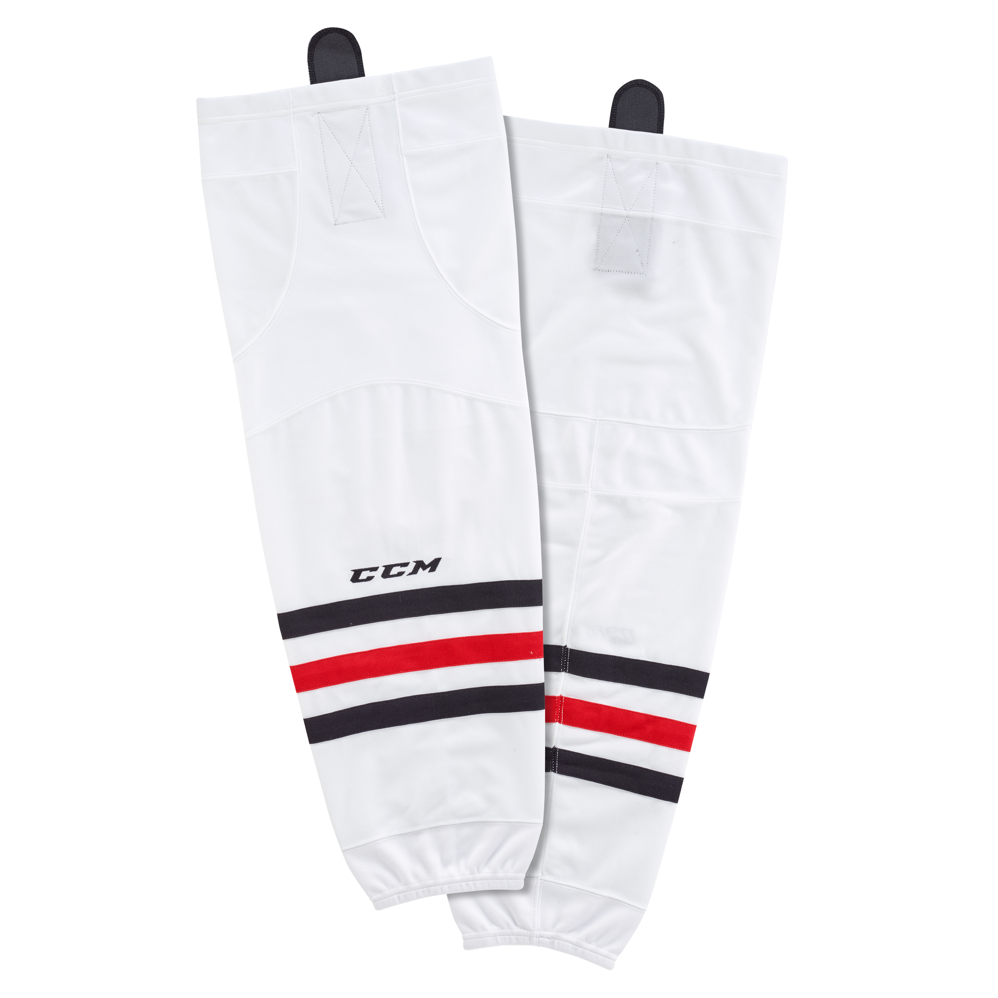 Brand New - Chicago Blackhawks Away CCM Quicklite 8000 Hockey Socks - Junior - Top Flight Hockey