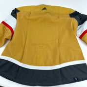 Brand New GOLD Primegreen Vegas Golden Knights MIC Made in Canada Blank Game Jersey - Size 60 - Top Flight Hockey