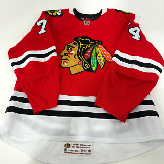 Nicolas Beaudin #74 Home Chicago Blackhawks Team Issued Jersey 2020-2021, Set 2 | 9997-21757