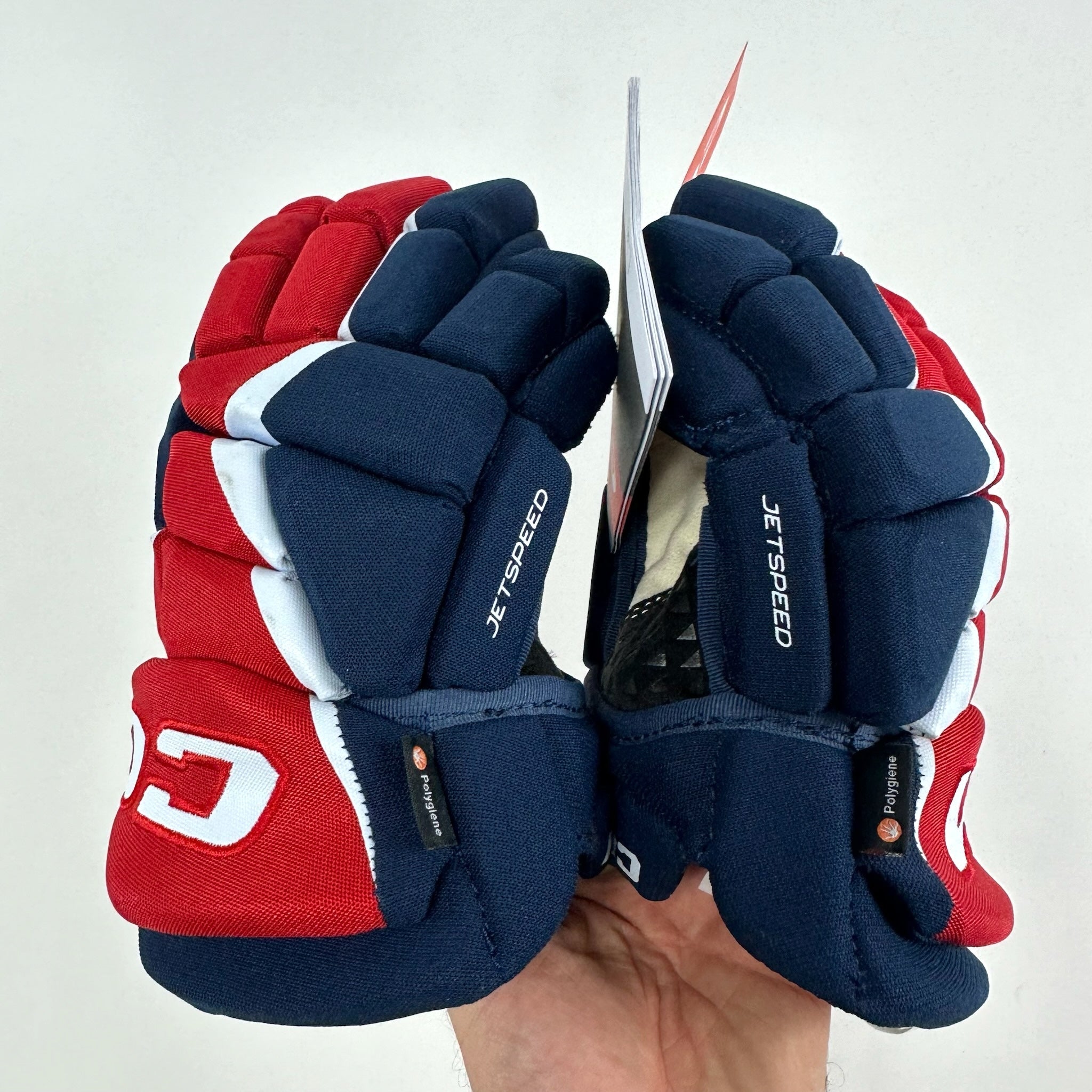 Brand New CCM Jetspeed Xtra SE 12" Navy / Red / White Gloves