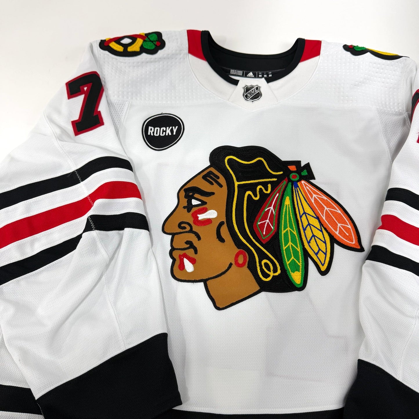 Taylor Hall #71 Away Chicago Blackhawks Team Issued Jersey 2023-2024 | 25585