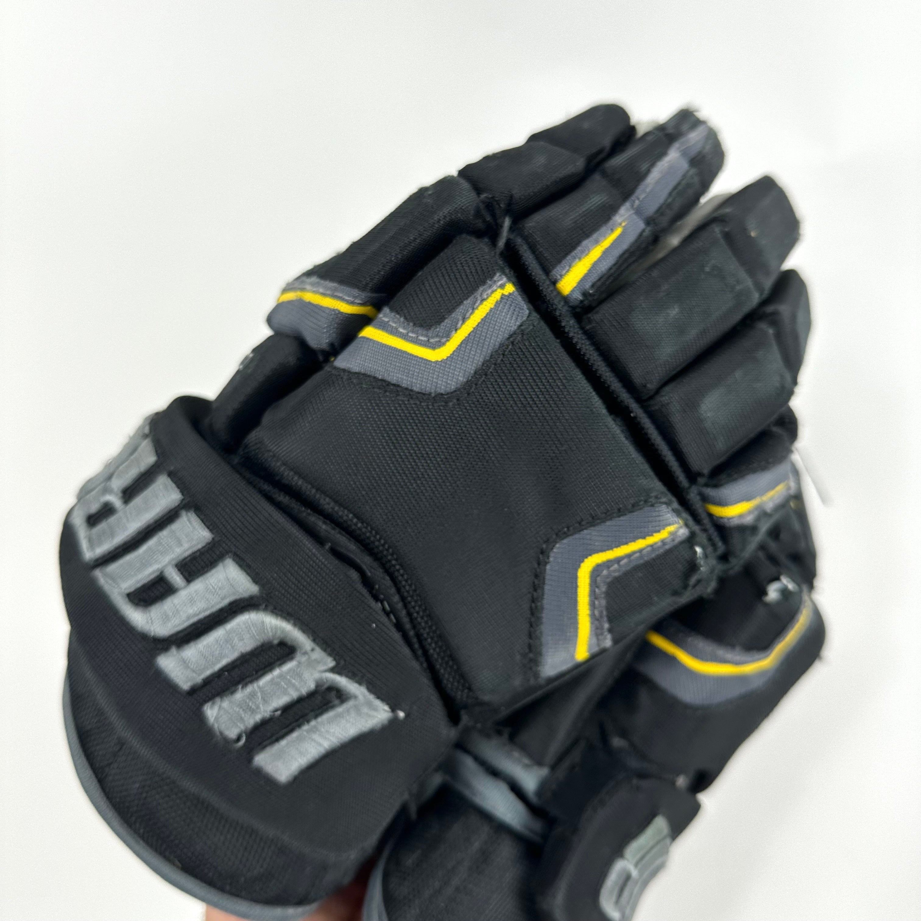 Used Black and Gold Warrior Covert QRE Pro Gloves | 14" | K373