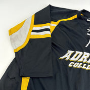 Used Adrian College Black Harrow Mens Game Jersey | Size Goalie Cut | #1