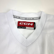 New White CCM Practice Jersey | Junior Large/XL - Top Flight Hockey