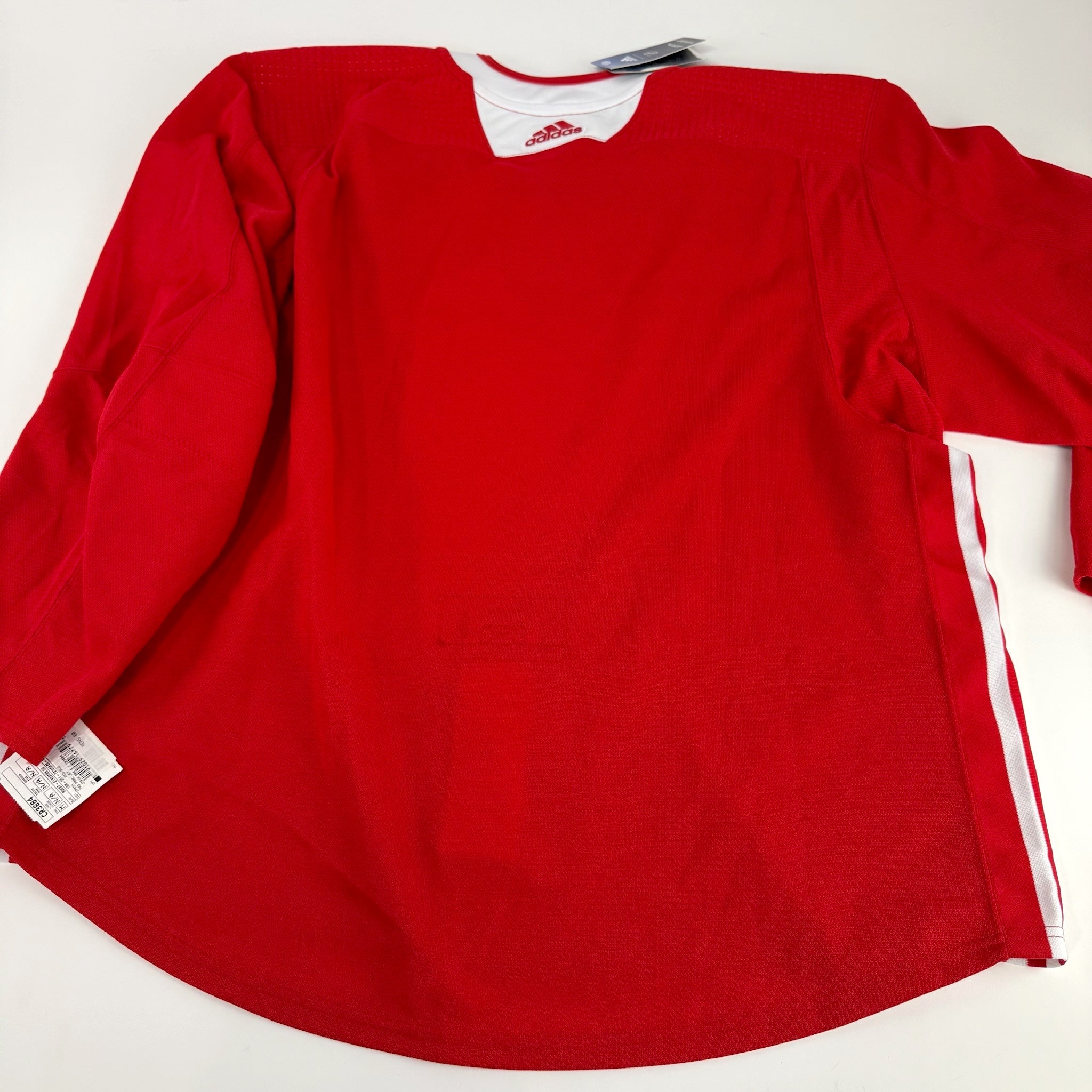 Brand New MIC Red Adidas Practice Jersey - Size 60 - Top Flight Hockey