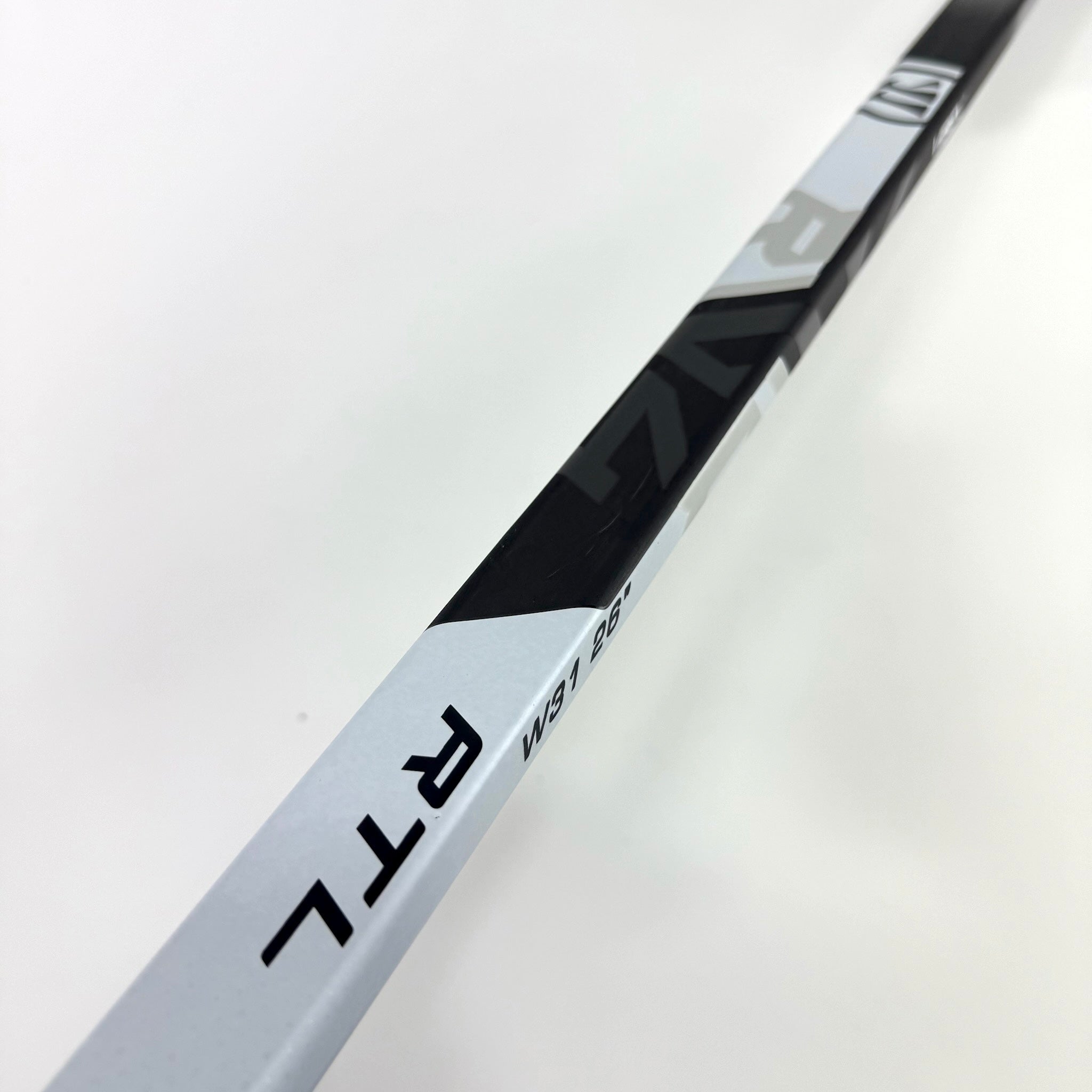 New Regular White/Black Warrior Ritual V4 Goalie Stick | 26" Paddle W31 Curve | F295