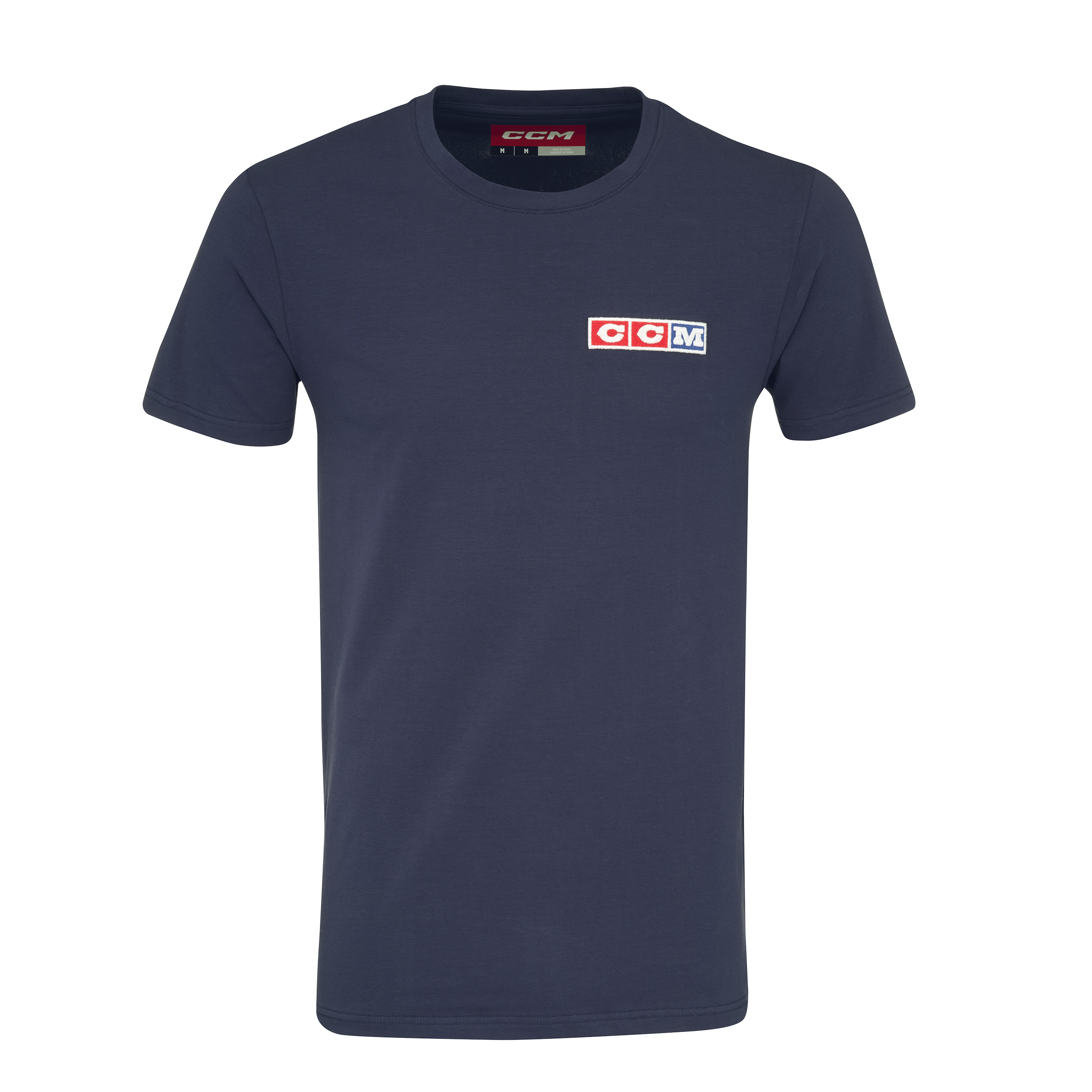 New CCM Navy Vintage Short Sleeve Tee | Senior M | #191520532390 - Top Flight Hockey