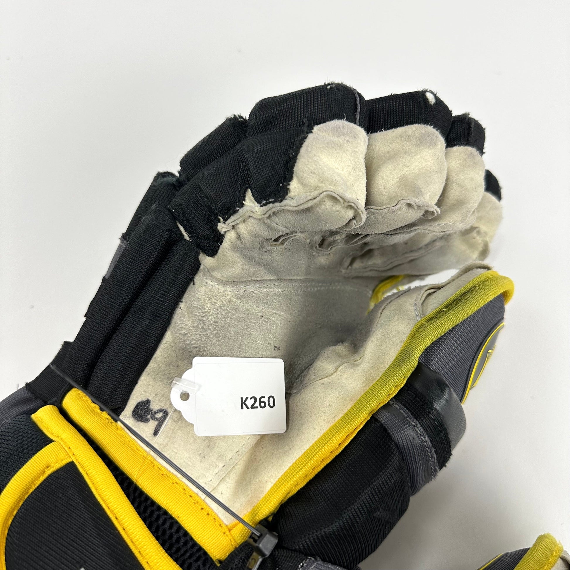 Used Black and Gold Warrior Covert QRE Pro Gloves | 13" | K260 - Top Flight Hockey