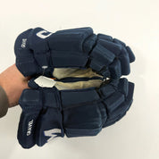 Used Navy CCM Tacks Pro Gloves | 14" | D359