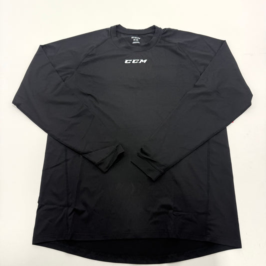 New Black CCM Mens Loose Fit Long Sleeve Shirt | Senior M | #191520510541 - Top Flight Hockey