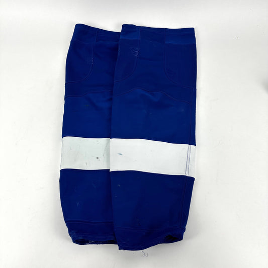 Used - Tampa Bay Lightning Game Socks - Blue - Adidas XL - Top Flight Hockey