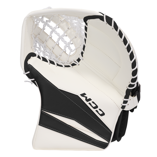 New CCM White/Black Axis F5 Goalie Glove | Regular | Junior | #191520866716 - Top Flight Hockey