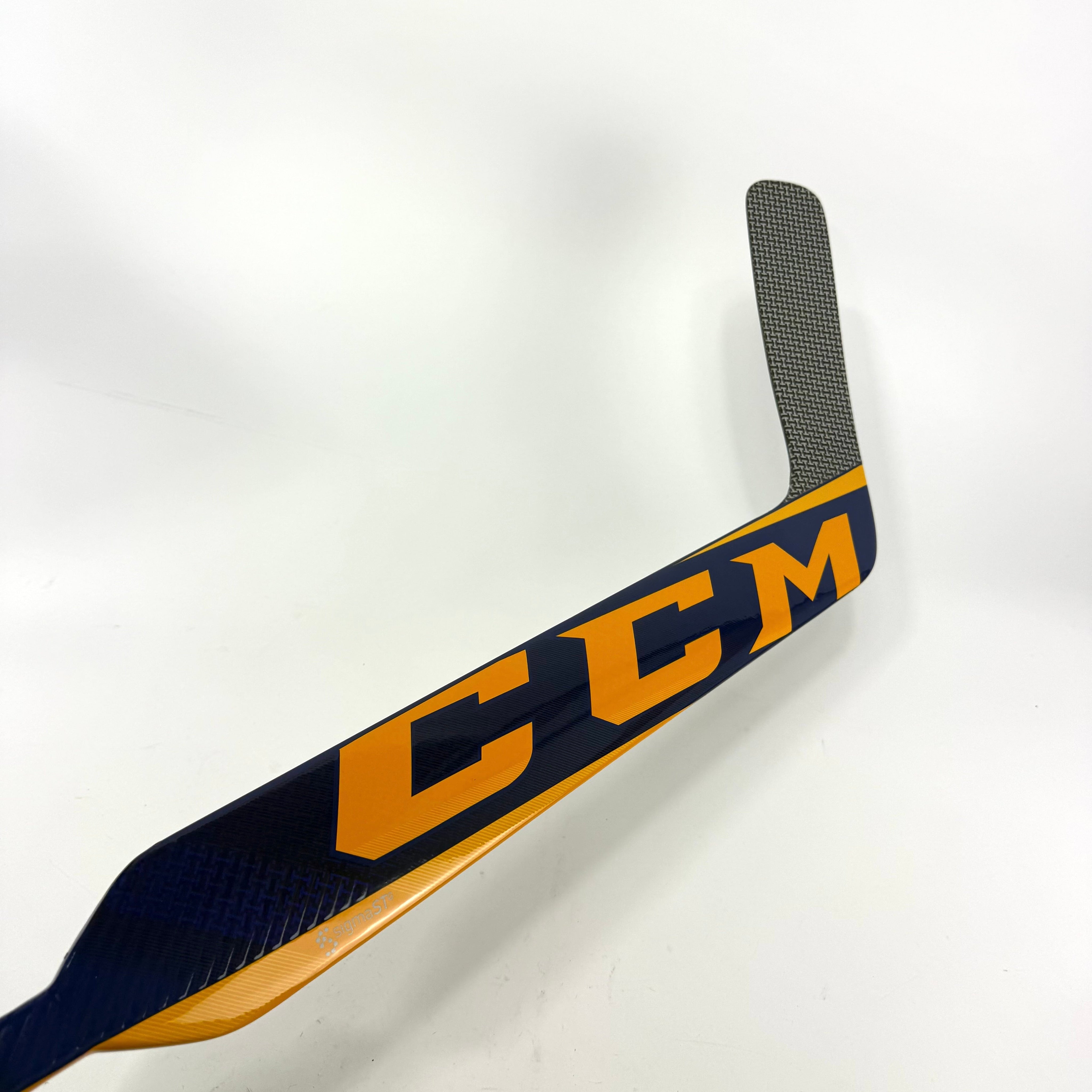 New Regular Blue/Yellow Eflex 5 Pro Lite Goalie Stick | 24" Paddle Heel Curve | Saros | R627 - Top Flight Hockey