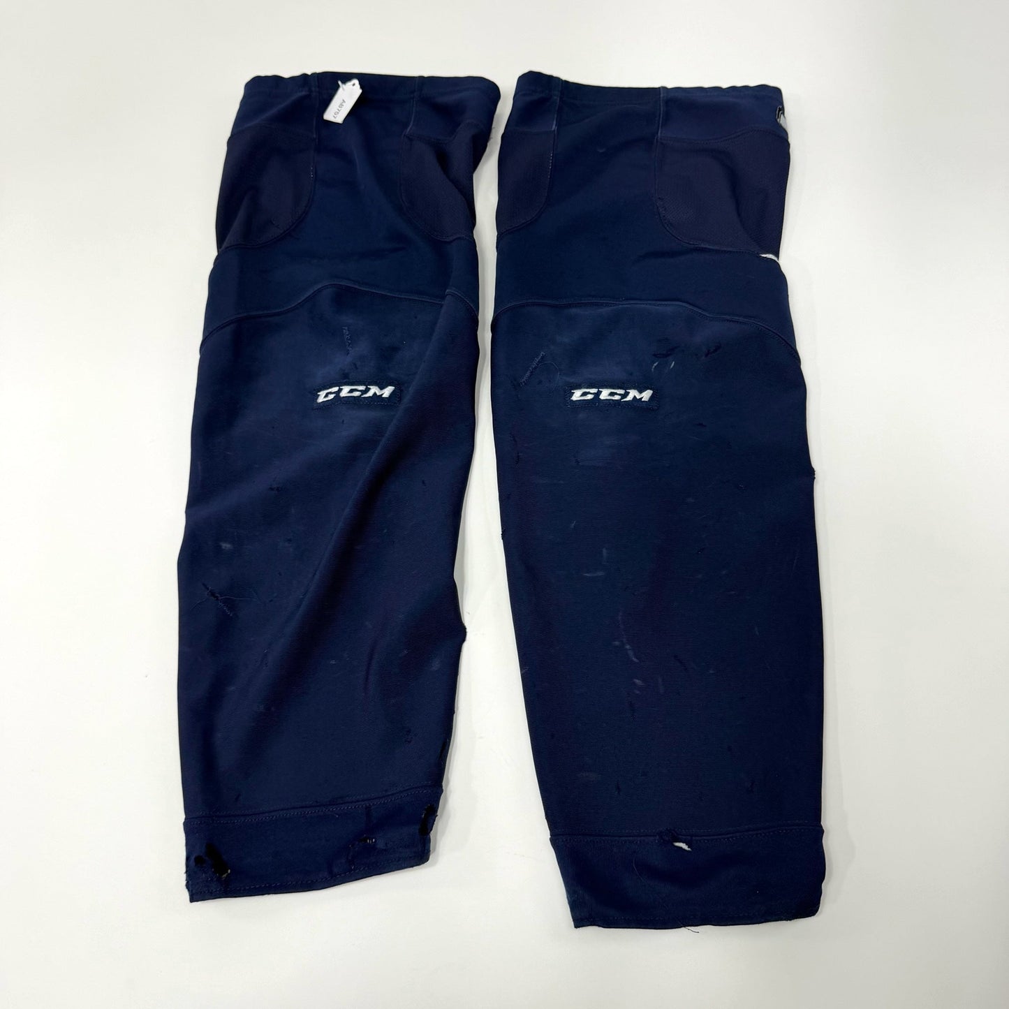 Used Navy and White CCM Practice Socks | Large | AB757