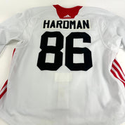 HARDMAN #86 - White Chicago Blackhawks Camp / Practice Jersey - Adidas MIC Size 58 - Top Flight Hockey