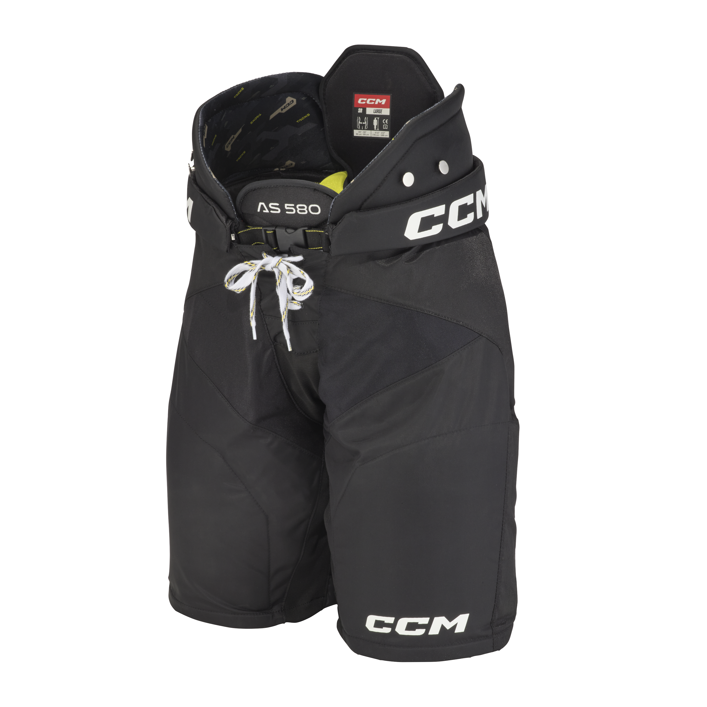 Black New Junior Small CCM Tacks AS 580 Hockey Pants Retail