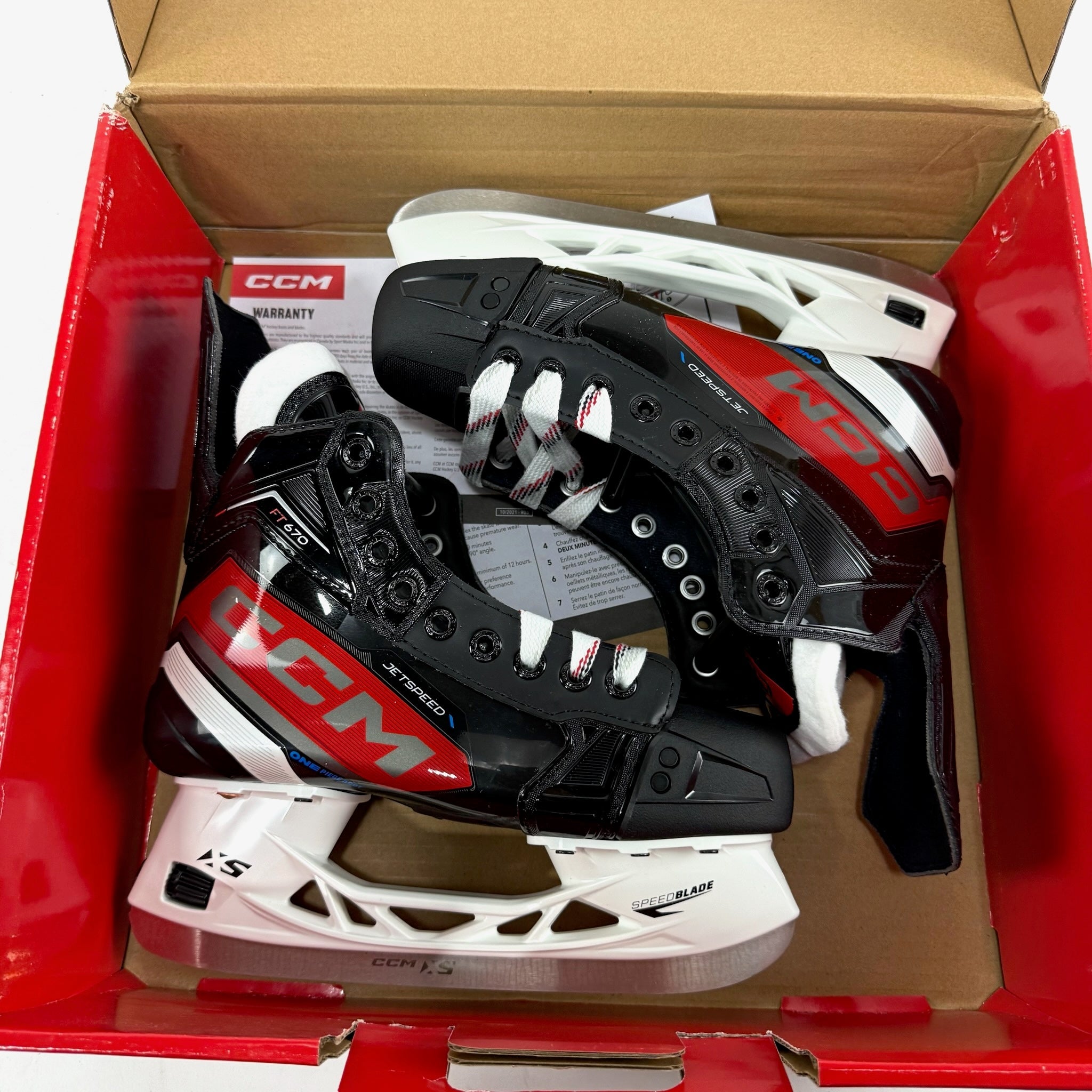 New CCM Jetspeed FT670 Skates | 4.5 Wide - Top Flight Hockey