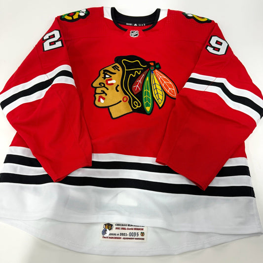 Madison Bowey #29 Home Chicago Blackhawks Team Issued Jersey 2020-2021, Set 1 | 35-53