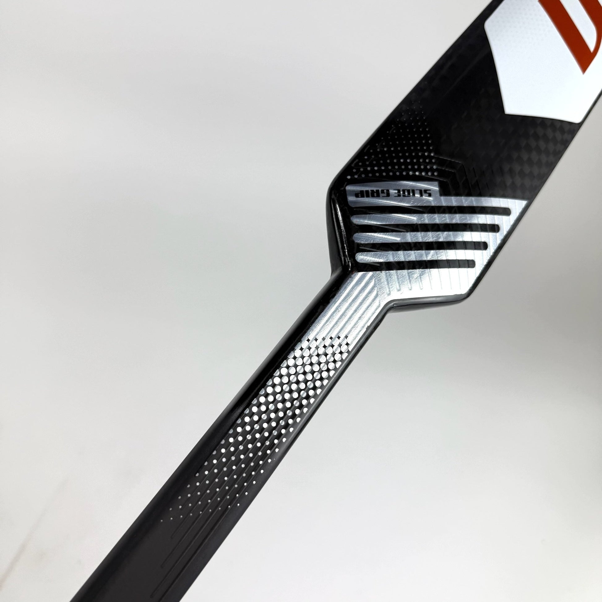 New Regular Orange/White Warrior Ritual V4 Goalie Stick | 27" Paddle Heel Curve | R304 - Top Flight Hockey