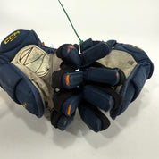 Used Navy STL Blues CCM Jetspeed Pro Gloves | 14" | D174