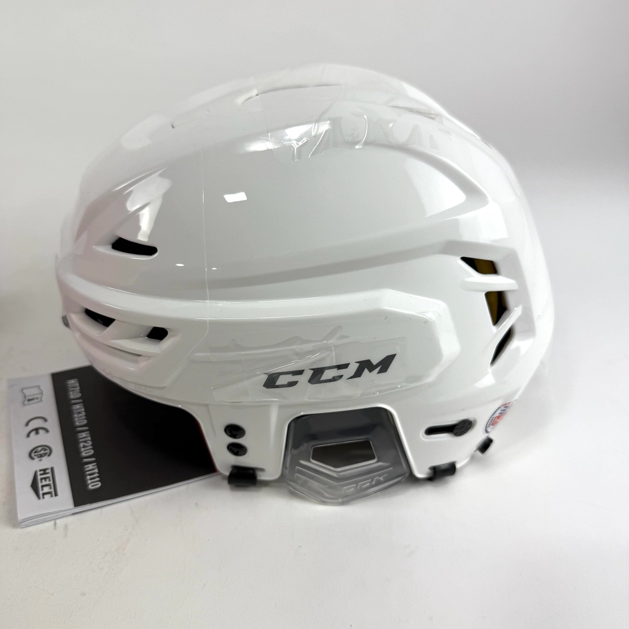New White CCM Tacks 310 Helmet | Large - Top Flight Hockey