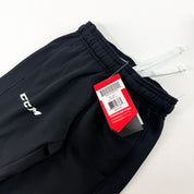 New Black CCM Youth Team Training Cuffed Pant | Youth XS | #888600283661 - Top Flight Hockey