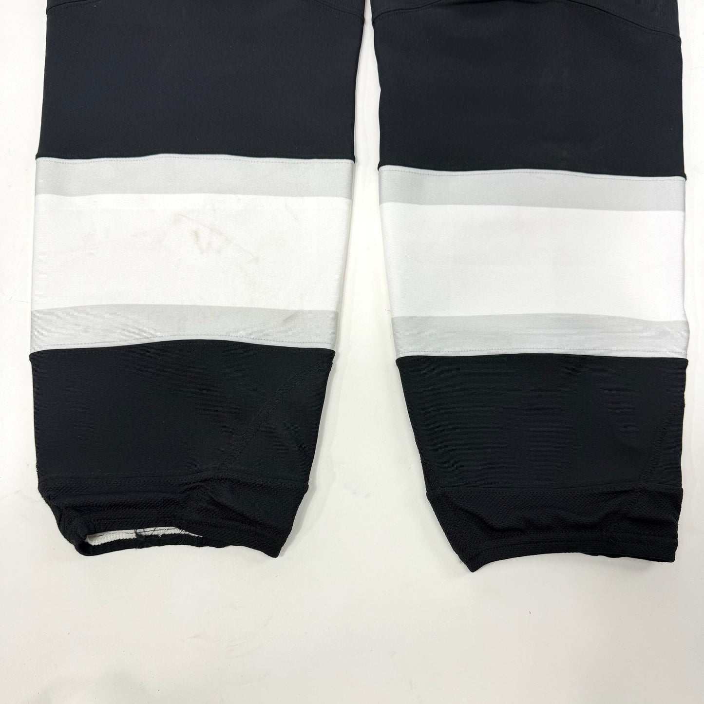 Used Black LA Kings Reebok Game Socks with Kevlar | XL | AB886