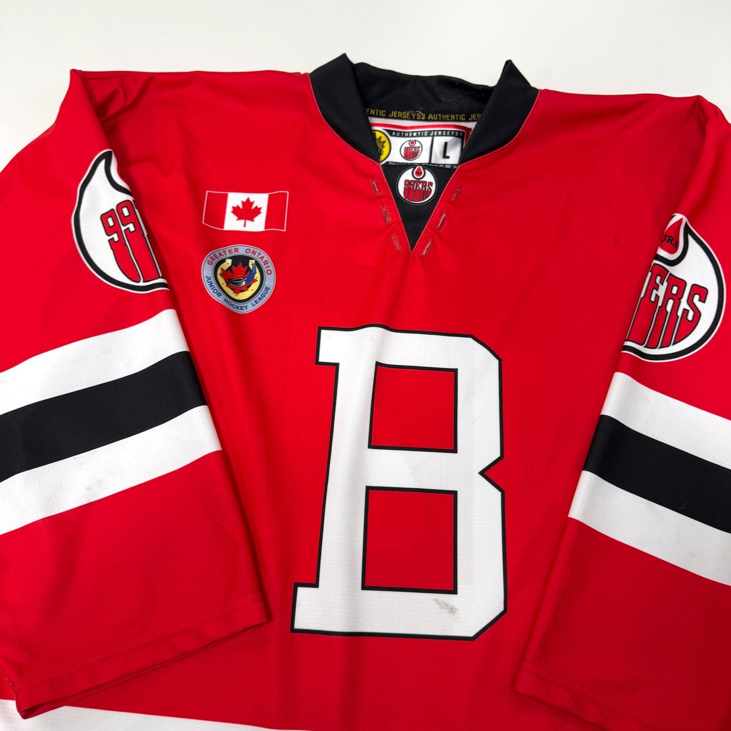 Game Used | CJHL Brantford 99ers Junior A Game Jersey - Senior Large #14