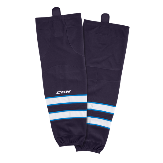 Brand New - Winnipeg Jets Home CCM Quicklite 8000 Hockey Socks - Intermediate - Top Flight Hockey