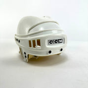 Used White CCM Tacks 652 Helmet | Medium | L318 - Top Flight Hockey