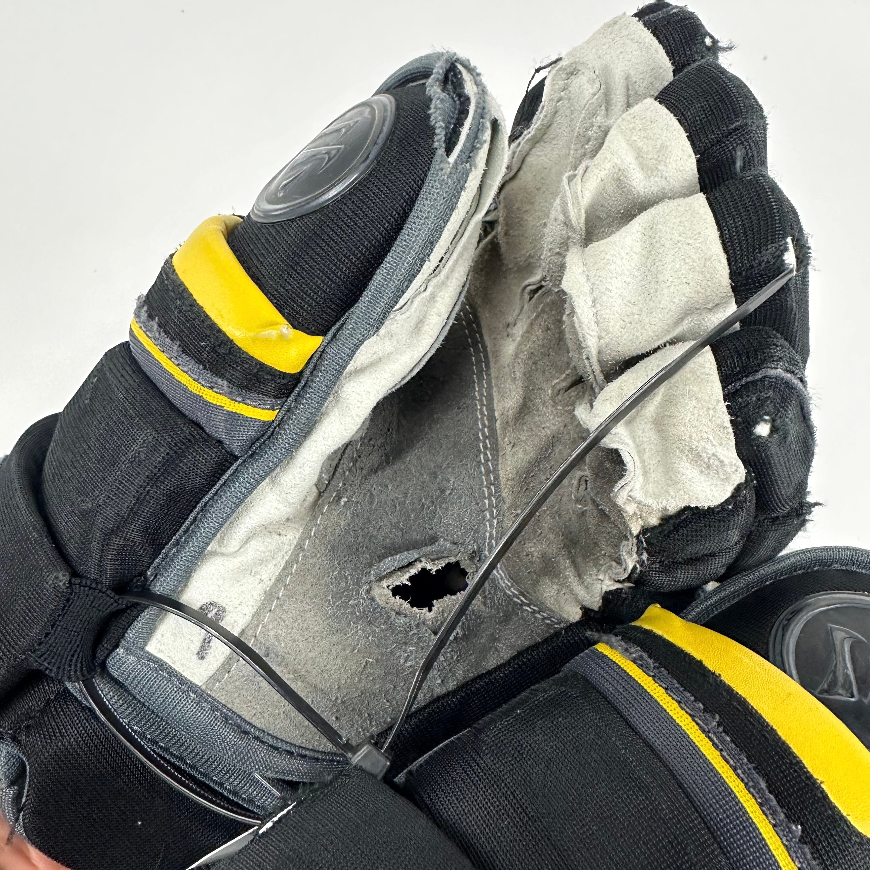 Used Black and Gold Warrior Covert QRE Pro Gloves | 14" | K373