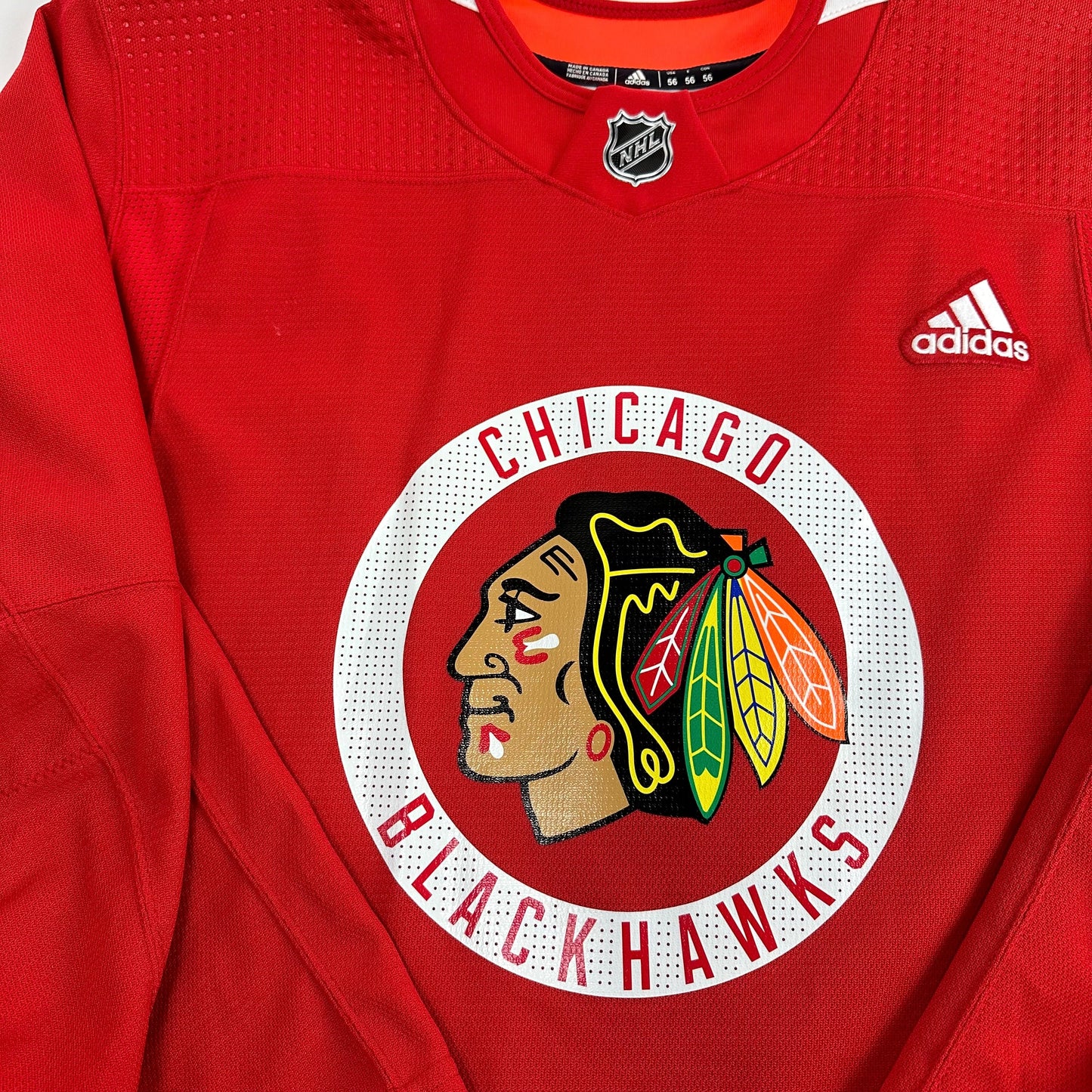 PHILP #39 - Red Chicago Blackhawks Practice Jersey - Adidas MIC Size 56 - Top Flight Hockey