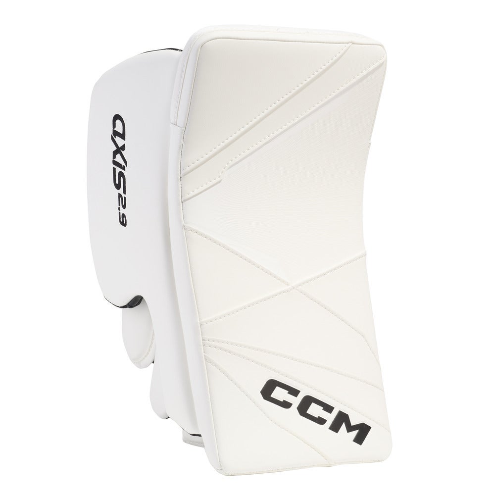 New CCM White Axis 2.9 SDC Goalie Blocker | Full Right | Intermediate | #191520483326 - Top Flight Hockey