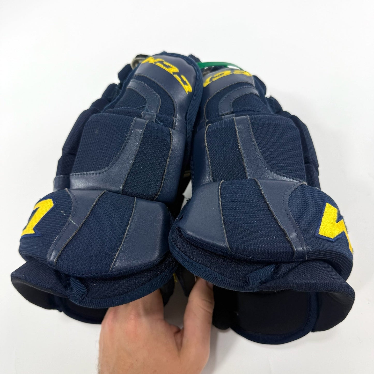 Used Navy STL Blues CCM HGCL Gloves | 14" | D111