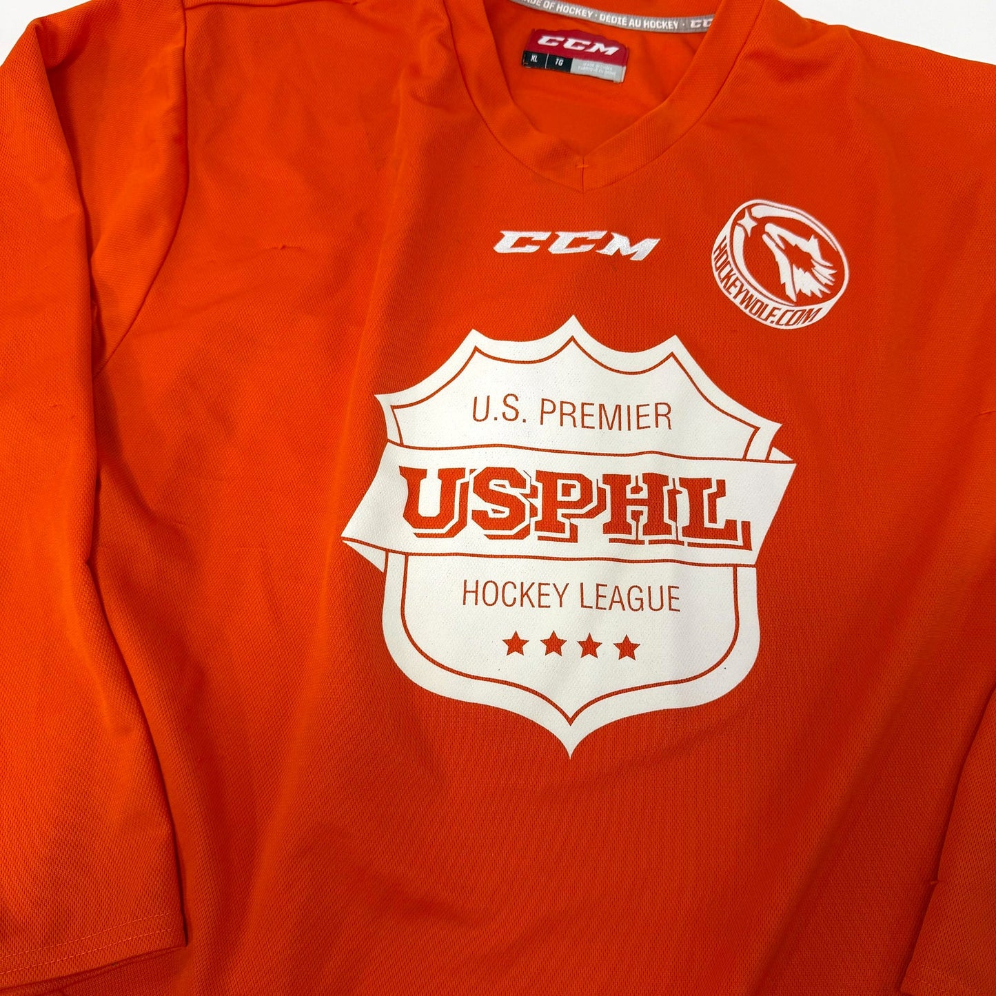 Used Orange CCM USPHL Practice Jersey | Senior XL | AB503