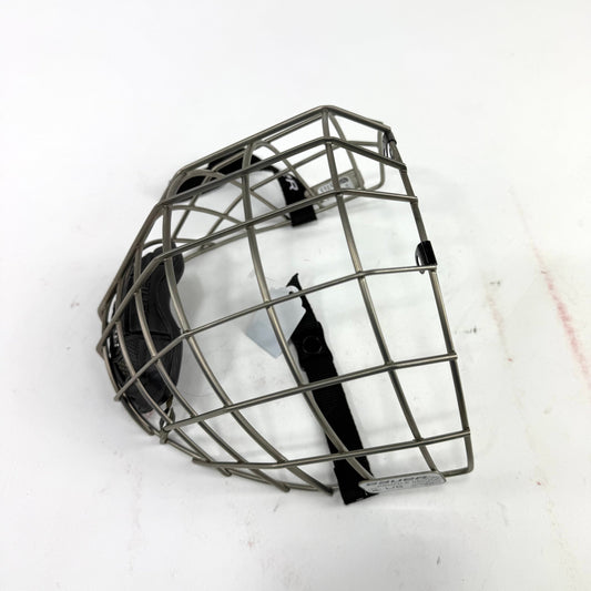 Like New Gunmetal Bauer Profile 3 Cage - Senior Large - #J706 - Top Flight Hockey