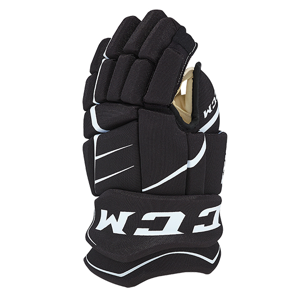 New CCM Black Jetspeed FT350 Gloves | 15" | #888600702476 - Top Flight Hockey